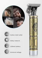 T9 Metal Buddha Trimmer for Men-Gold + TWS Earbuds[White] with 2-3 Hours Playback Time Combo