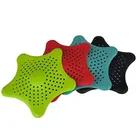 Starfish Bathtub Shower Drain Cover (Pack of 4, Multicolor)