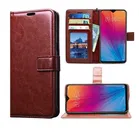 Artificial Leather Flip Cover for IQOO Z10 5G (Brown)