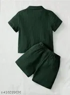 Cotton Spandex Shirt and Short Set for Boys 