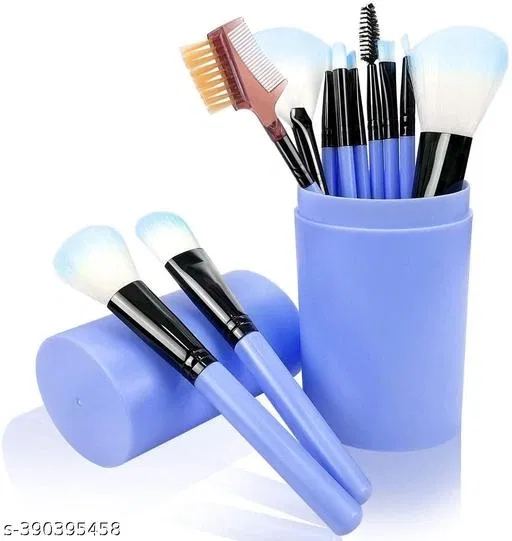 Makeup Brushes Set, Multicolor, Set of 1