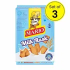 Mario Milk Rusk 3X130 g (Pack of 3)