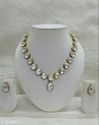 Alloy Necklace with Earrings for Women 