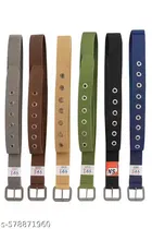 Nylon Belt for Men ,Assorted, Pack of 2 