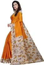 Art Silk Kalamkari Saree for Women 