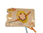 Thread Rakhi with Greeting Card & Roli Chawal 