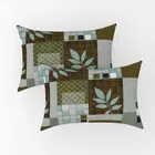 YS COTTON FEEL DOUBLE BEDSHEET LEAF 88x88INCH GREEN