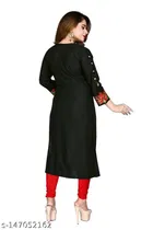 Rayon Embroidered Kurti for Women 