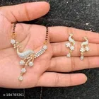 Alloy Mangalsutra with Earrings for Women 