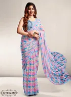 Georgette Printed Saree for Women 