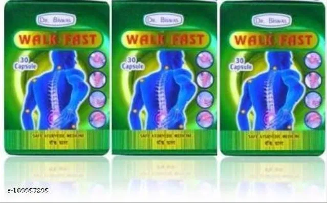Dr. Biswas Walk Fast Capsule New Pack For Pain Relief Capsule Pack Of 3