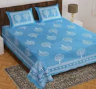 Cotton Rajasthani Jaipuri Double Bedsheet with 2 Pillow Covers 