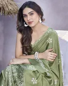Chiffon Printed Saree for Women 