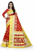 SVB साड़ी खादी सिल्क साड़ी विद ब्लाउज पीस 