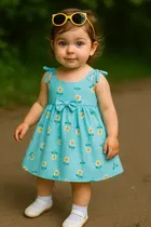 Printed Cotton Frock for Girls 