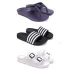 Combo of Sliders with Slippers for Men 