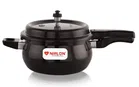 Hard Anodised Pressure Cooker with Lid (Black, 5 L)