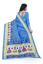 Khadi Silk Printed Saree for Women 