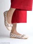 Printed Synthetic Ballerinas for Women 
