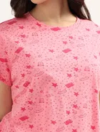 Round Neck Printed T-Shirt for Women 