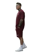 Polyester Printed Co-Ord Set for Men, Wine 