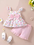 Rayon Printed Clothings Set for Girls 