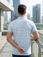 Striped Polo T-shirt for Men 