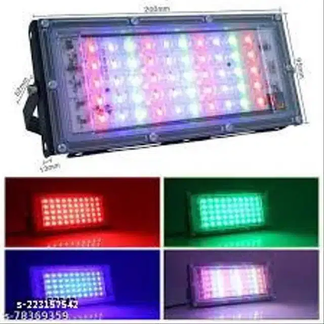 Remote Control Flood Light (Multicolor, 50 W)
