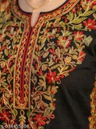 Floral Embroidered Acrylic Kurti for Women 