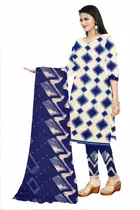 शारदा क्रिएशन क्रेप फ्लोरल प्रिंट सलवार सूट अस्टीचड 