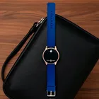 Silicone Strap Round Digital Watch for Men 