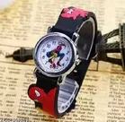 Spiderman Silicone Analog Watch for Kids, Red