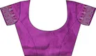 Organza Embellished Saree for Women, Purple 
