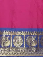 SVB वाइन एम्बेलीस्ड साड़ी 