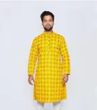 Cotton Printed Full Sleeves Kurta for Men 