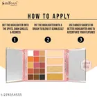 Shryoan Born to Sparkle Eyeshadow, Highlighter & Compact Powder Makeup Kit | Easy to Blend, Smooth Texture & Best for Professional Use and Personal Use 