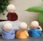 Polyresin Little Monks Lamba Car Dashboard Idols 