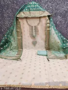 Embroidered Patiala Suit Set for Women 