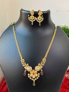 Zircon Gold-plated Necklace Set for Women 