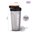Asian Power Max Plastic Shaker 750 ml - Black
