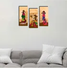 MDF 3 Pcs Designer Wall Painting for Home & Office 