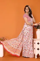 Georgette Printed Saree for Women 