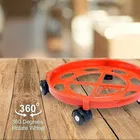 Plastic LPG Gas Cylinder Trolley With Heavy Duty Wheels 