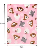 Brandon Baby Blanket Puppies Pink 100x75 cm