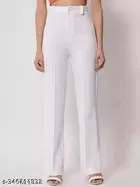 Cotton Blend Trouser for Women 