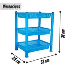 Fair Food 3 tier Multipurpose Basket Stand for Fruit and Vegetable 