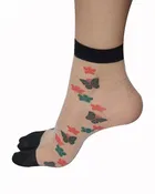 Ultra Thin Printed Socks for Women 