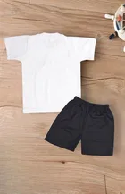 Cotton Blend Printed Clothing Set for Boys 