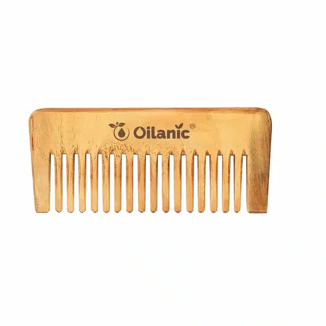 Herbal Handmade Neem Wooden Comb (5.5 inches)