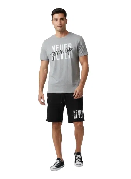 Polyester Printed Co-Ord Set for Men, Multicolour (XL)